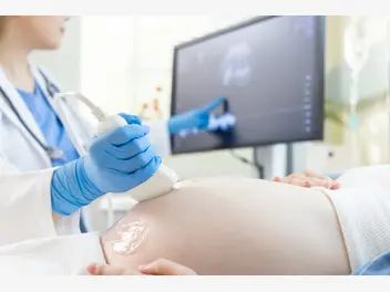 Ilustracja artykułu jakie badania w ciąży? położna przedstawia kalendarz badań