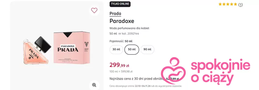 Woda perfumowana dla kobiet tańsza o 130 zł Rossmann - gazetka