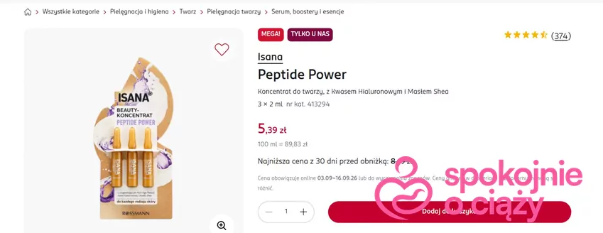 Koncentrat do twarzy w rewelacyjej cenie Rossmann - gazetka