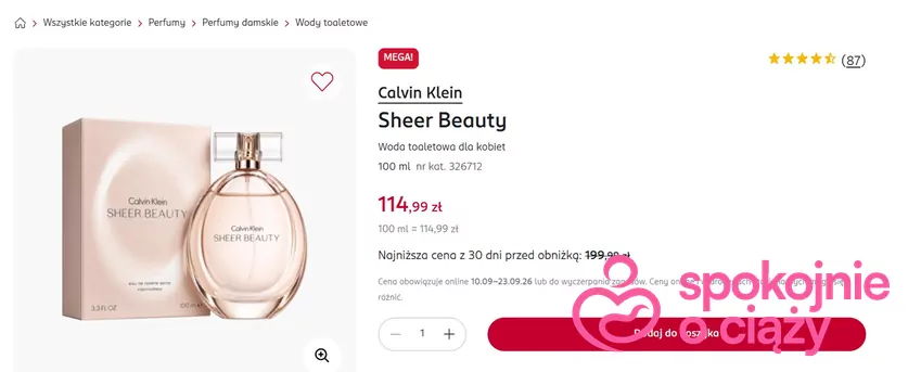 Woda toaletowa dla kobiet w mocno obniżonej cenie Rossmann - gazetka
