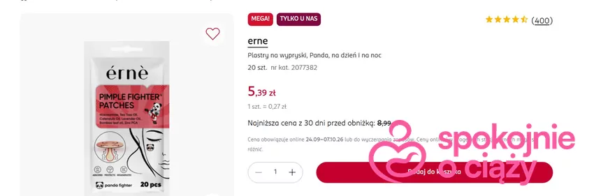 Plastry na wypryski w obniżonej cenie Rossmann - gazetka
