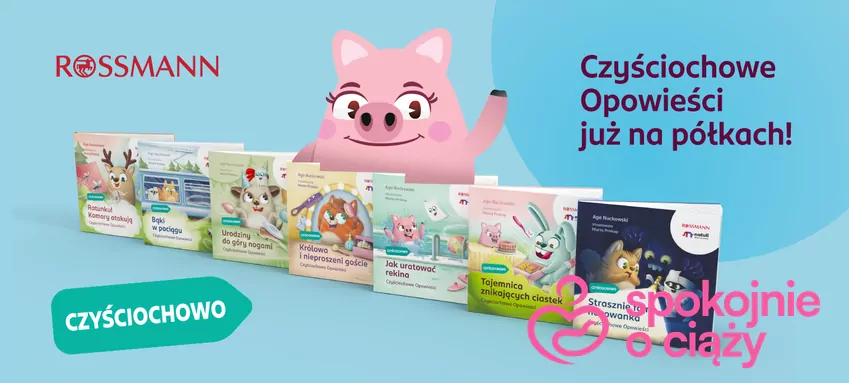 Każda z siedmiu książeczek ma regularną cenę 11,99 zł Rossmann - Czyściochowe Opowieści